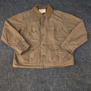 Filson Jacket Mens Large Marsh Olive Lightweight Dry Cloth Journeyman Utility